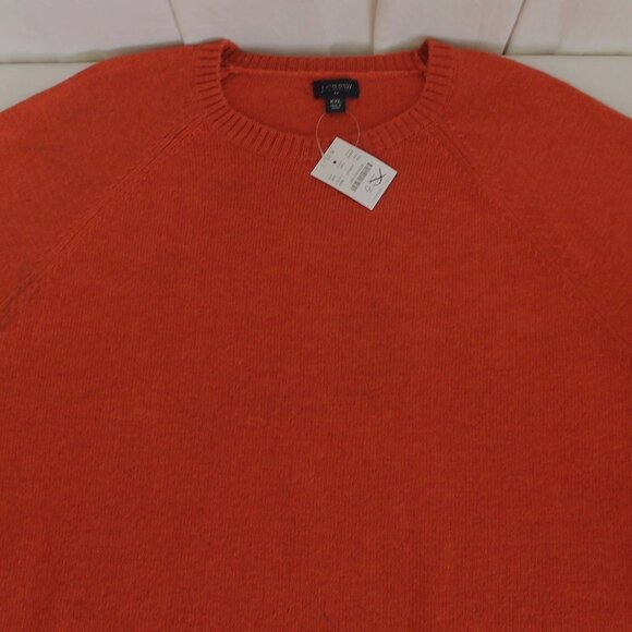 J crew Factory Crewneck Sweater In supersoft Wool Blend Rust New With/Defects - Picture 4 of 9